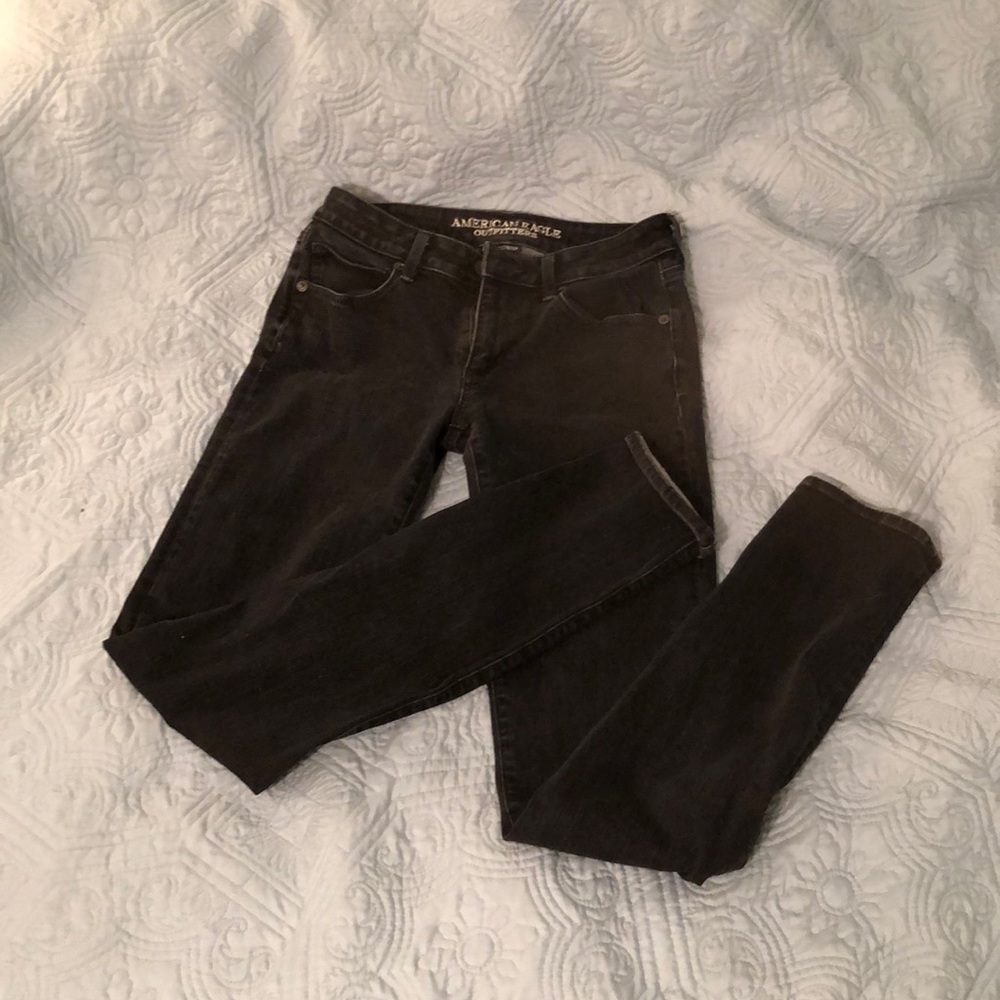 Black American Eagle pants sz 6 extra long